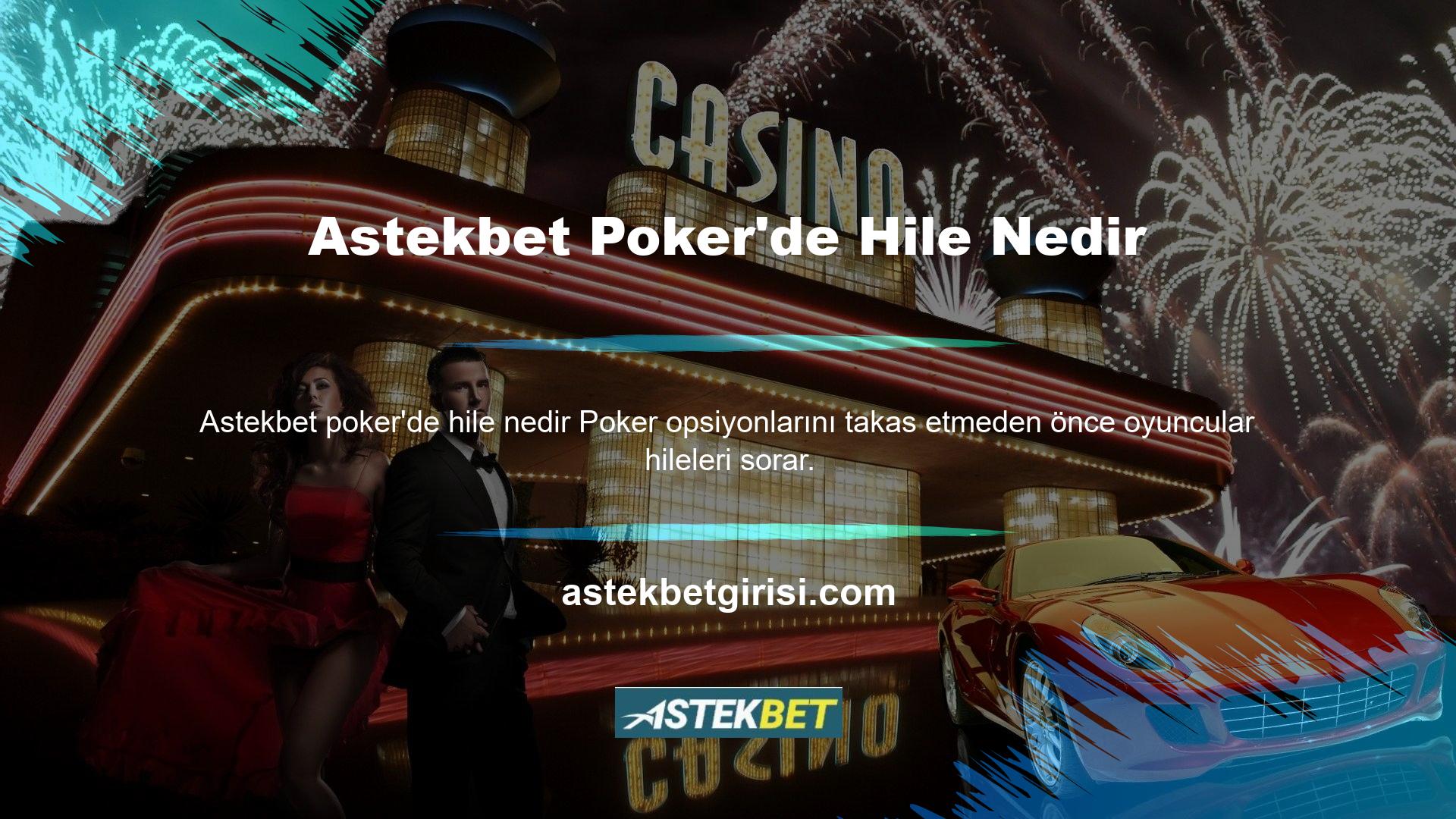 Astekbet Poker'de hile olup olmadığı sorulduğunda site hayır dedi